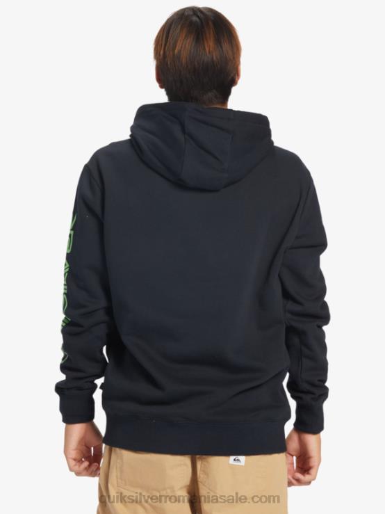 negru hanorac cu logo omni XT6B641 bărbați Quiksilver