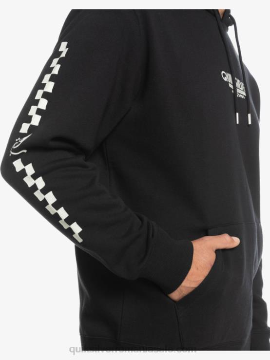 negru hanorac omni check XT6B1486 bărbați Quiksilver