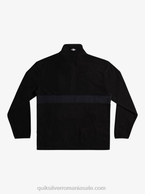 negru saturn fleece cu jumătate de fermoar XT6B1561 bărbați Quiksilver