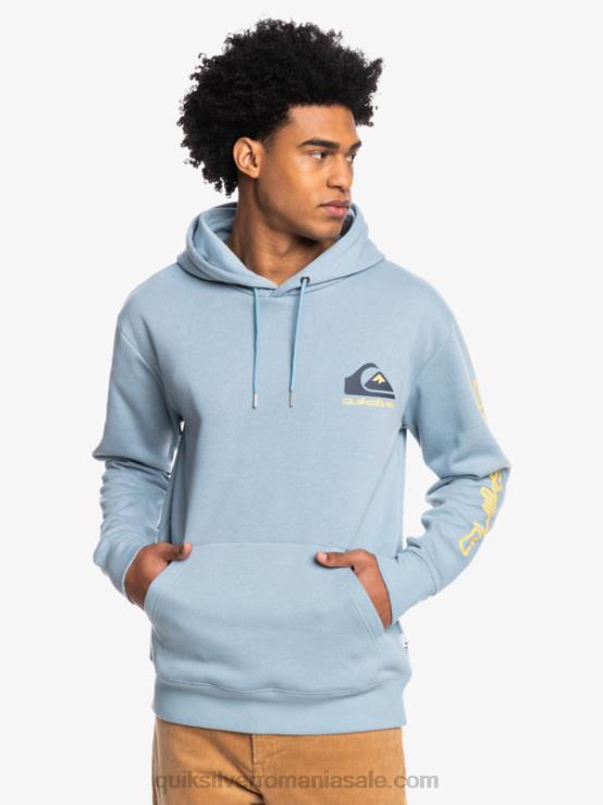 negru top cu glugă cu logo omni XT6B1090 bărbați Quiksilver