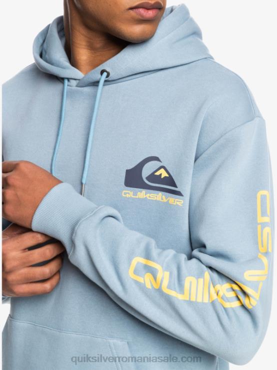 negru top cu glugă cu logo omni XT6B1090 bărbați Quiksilver