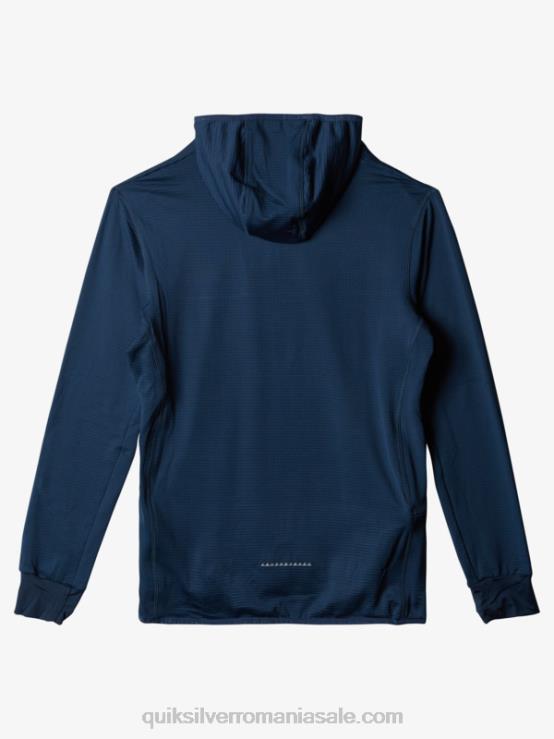 însemne albastre hanorac din fleece cu fermoar sfert, punct abrupt XT6B1873 bărbați Quiksilver