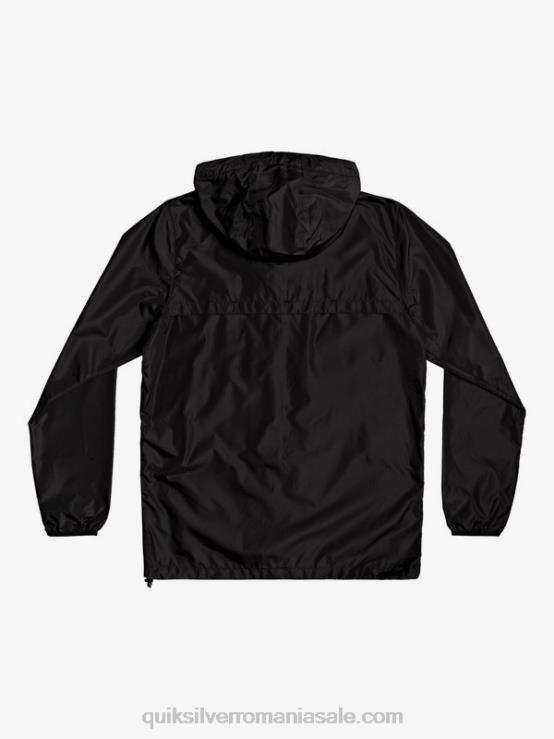 negru jachetă de vânt de zi cu zi XT6B1012 bărbați Quiksilver