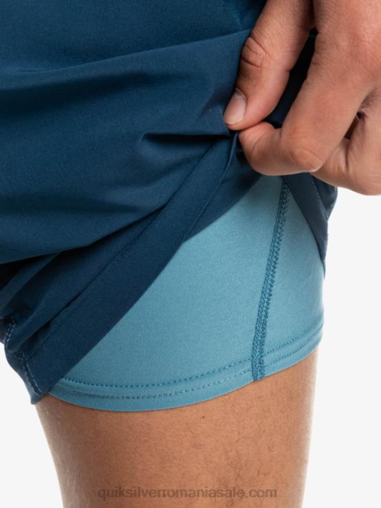 albastru de provincie pantaloni scurți elastic omni training 17 XT6B1690 bărbați Quiksilver