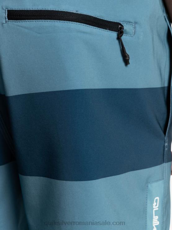albastru de provincie pantaloni scurți elastic omni training 17 XT6B1690 bărbați Quiksilver