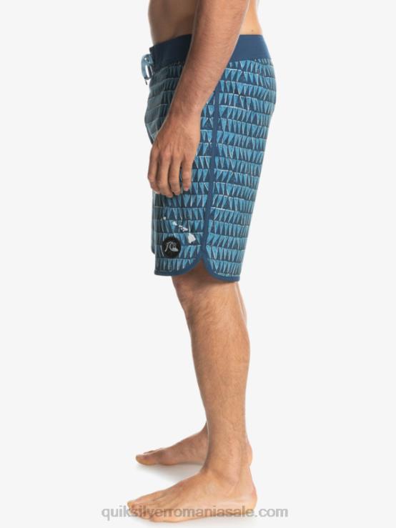 albastru de provincie surfsilk hawaii scallop 19 boardshorts XT6B1323 bărbați Quiksilver