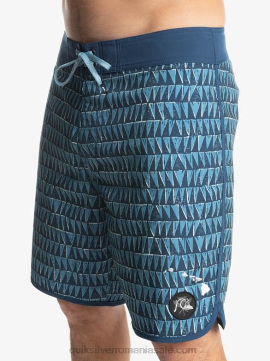 albastru de provincie surfsilk hawaii scallop 19 boardshorts XT6B1323 bărbați Quiksilver