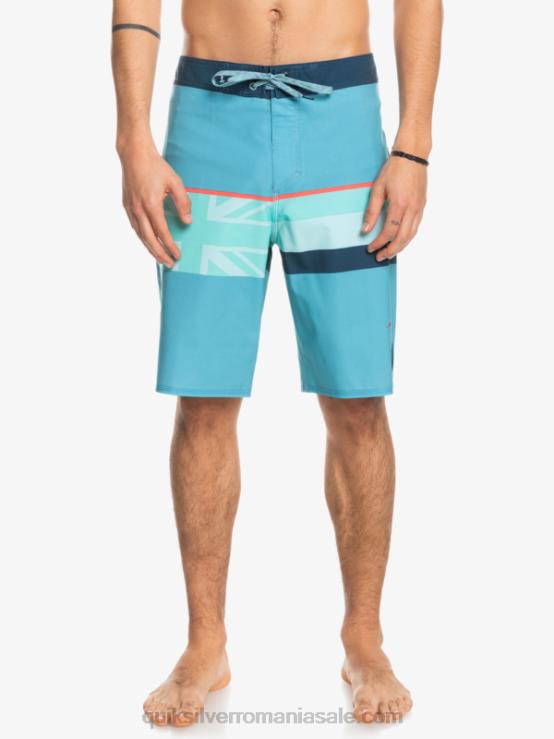 albastru delph surfsilk faded stripe 20 boardshorts XT6B1604 bărbați Quiksilver