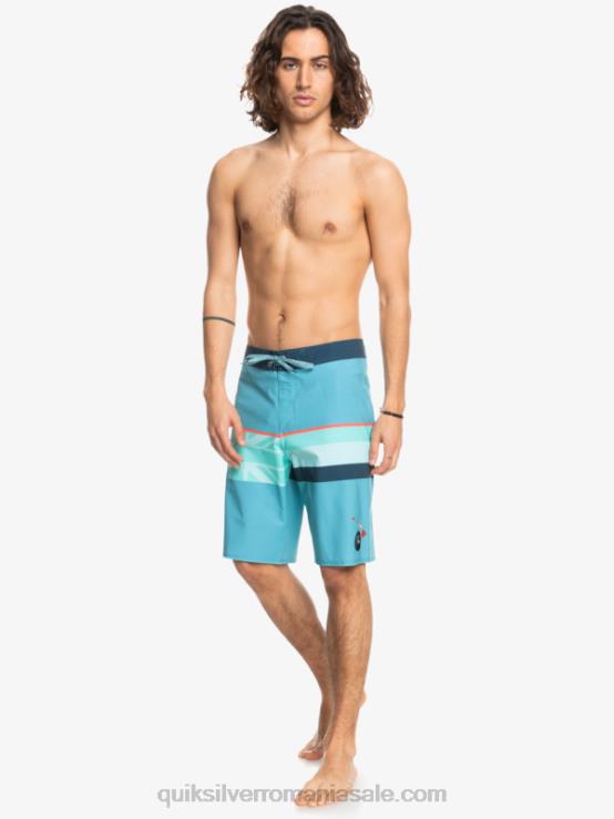 albastru delph surfsilk faded stripe 20 boardshorts XT6B1604 bărbați Quiksilver