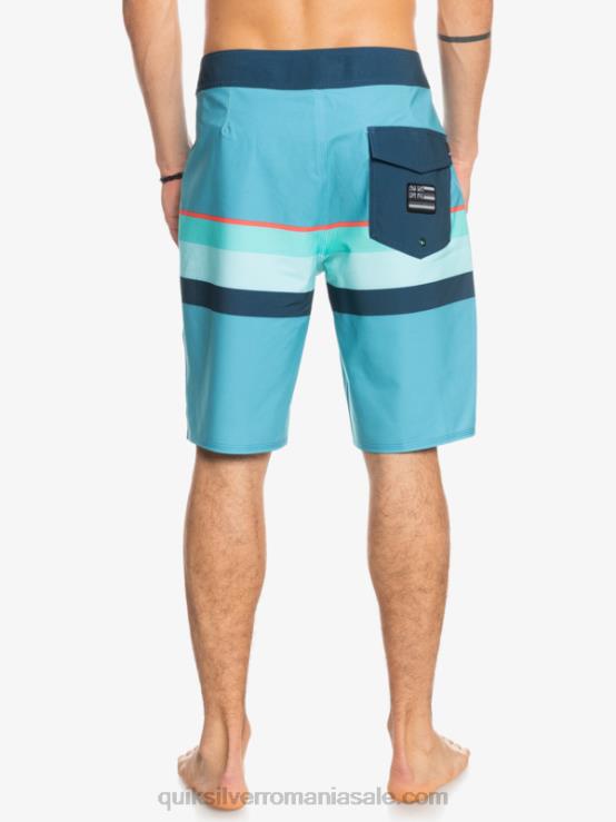 albastru delph surfsilk faded stripe 20 boardshorts XT6B1604 bărbați Quiksilver