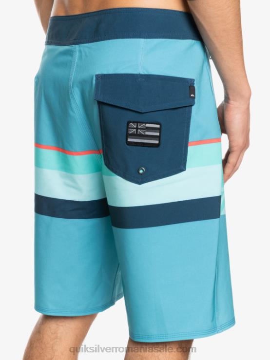 albastru delph surfsilk faded stripe 20 boardshorts XT6B1604 bărbați Quiksilver