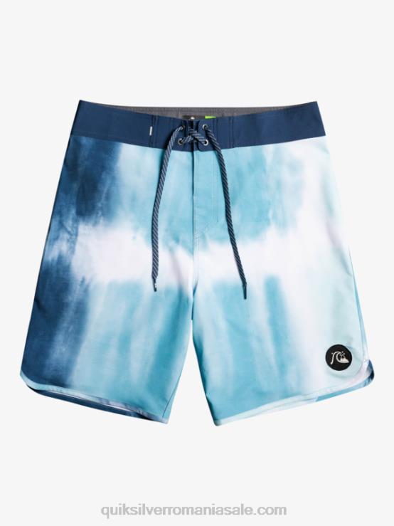 albastru delph surfsilk scallop 19 boardshorts XT6B1494 bărbați Quiksilver