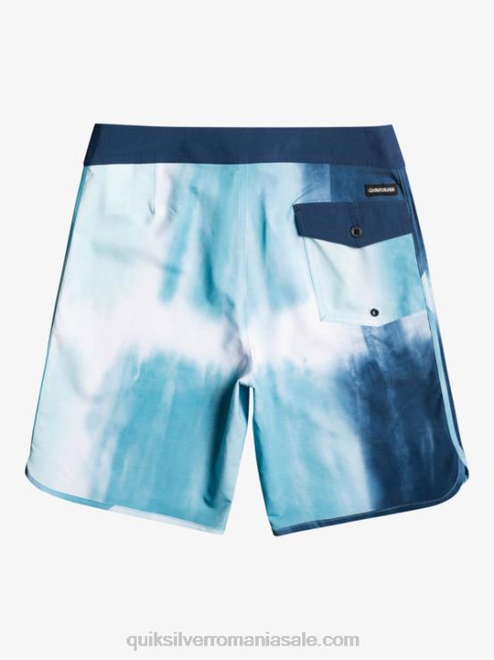 albastru delph surfsilk scallop 19 boardshorts XT6B1494 bărbați Quiksilver