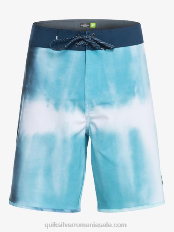albastru delph surfsilk scallop 19 boardshorts XT6B1494 bărbați Quiksilver