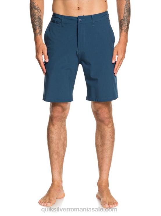 albastru majolica pantaloni scurți hibrid union amphibian 20 XT6B1320 bărbați Quiksilver