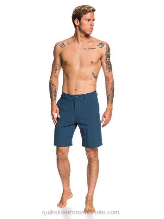albastru majolica pantaloni scurți hibrid union amphibian 20 XT6B1320 bărbați Quiksilver