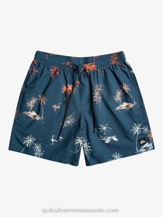 albastru majolica se amestecă zilnic 17 salve XT6B1465 bărbați Quiksilver