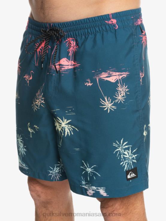 albastru majolica se amestecă zilnic 17 salve XT6B1465 bărbați Quiksilver