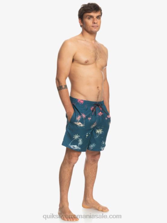 albastru majolica se amestecă zilnic 17 salve XT6B1465 bărbați Quiksilver