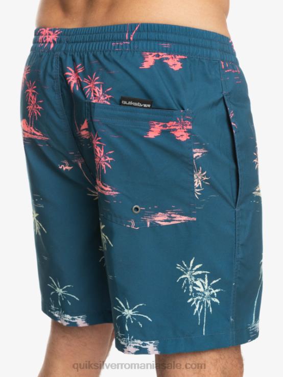 albastru majolica se amestecă zilnic 17 salve XT6B1465 bărbați Quiksilver