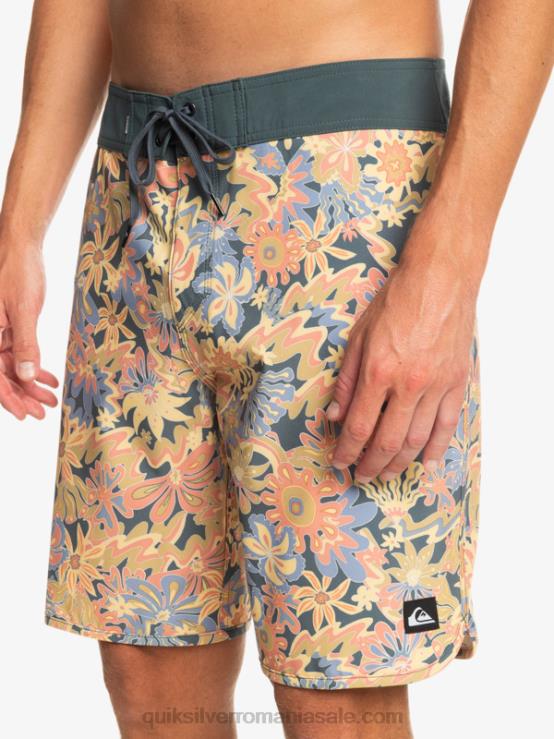 ardezie întunecată surfsilk scallop 19 boardshorts XT6B219 bărbați Quiksilver