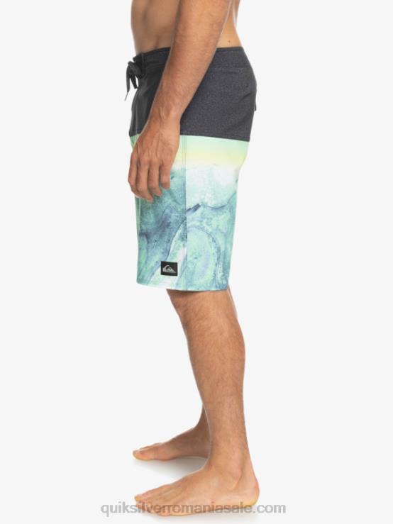 cenușă verde surfsilk panel 20 boardshorts XT6B1451 bărbați Quiksilver