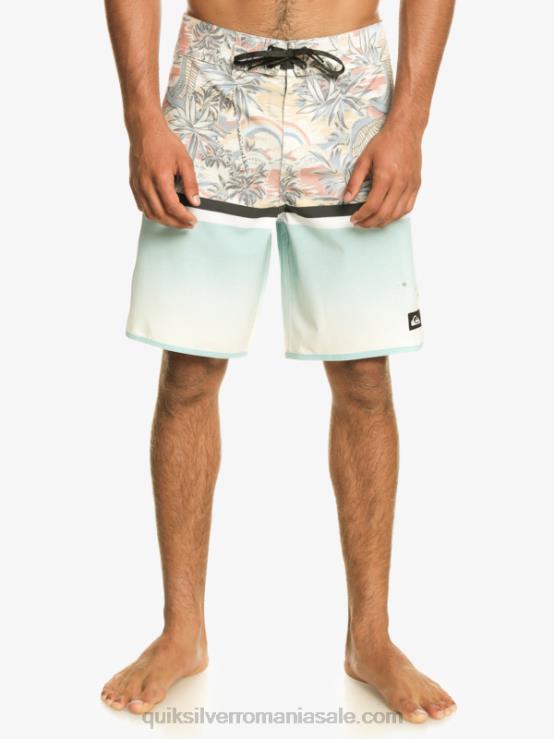 cer albastru surfsilk division scallop 19 boardshorts XT6B1396 bărbați Quiksilver