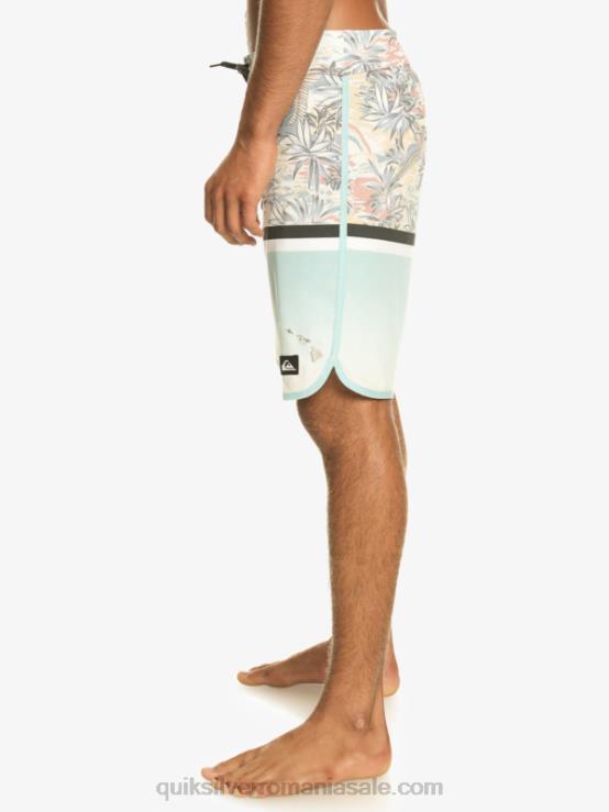 cer albastru surfsilk division scallop 19 boardshorts XT6B1396 bărbați Quiksilver