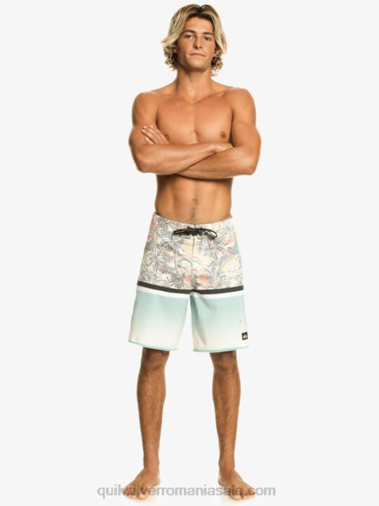 cer albastru surfsilk division scallop 19 boardshorts XT6B1396 bărbați Quiksilver