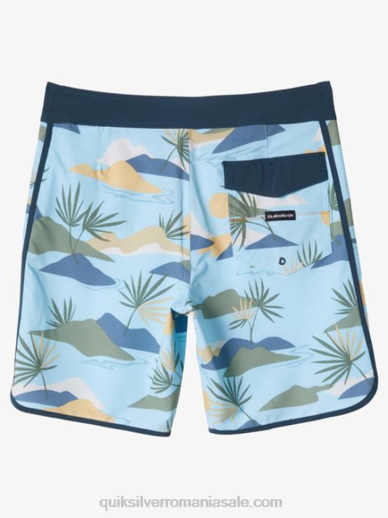 cer albastru surfsilk scallop 19 boardshorts XT6B218 bărbați Quiksilver
