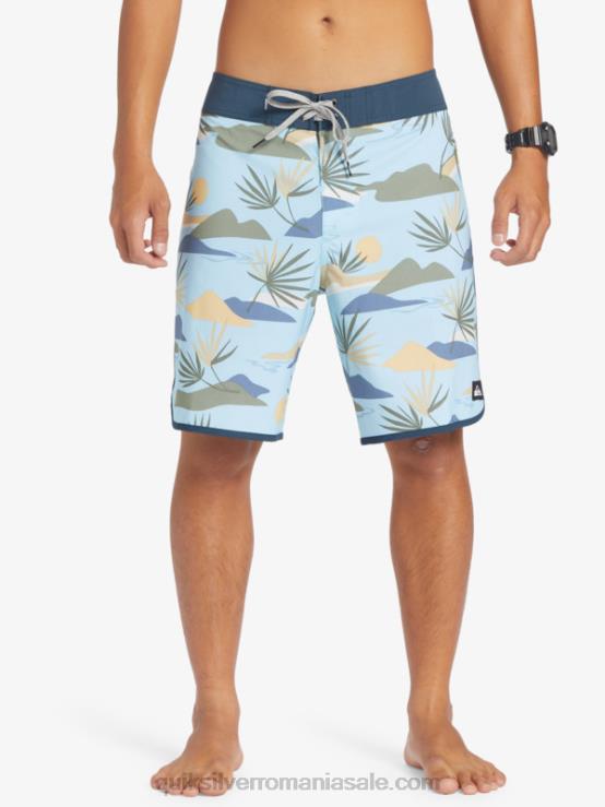 cer albastru surfsilk scallop 19 boardshorts XT6B218 bărbați Quiksilver