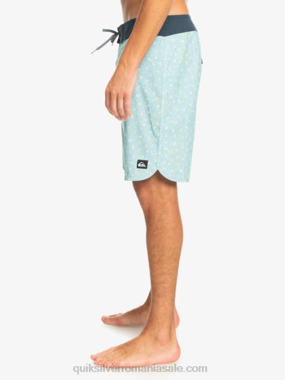 cer albastru surfsilk scallop 19 boardshorts XT6B220 bărbați Quiksilver