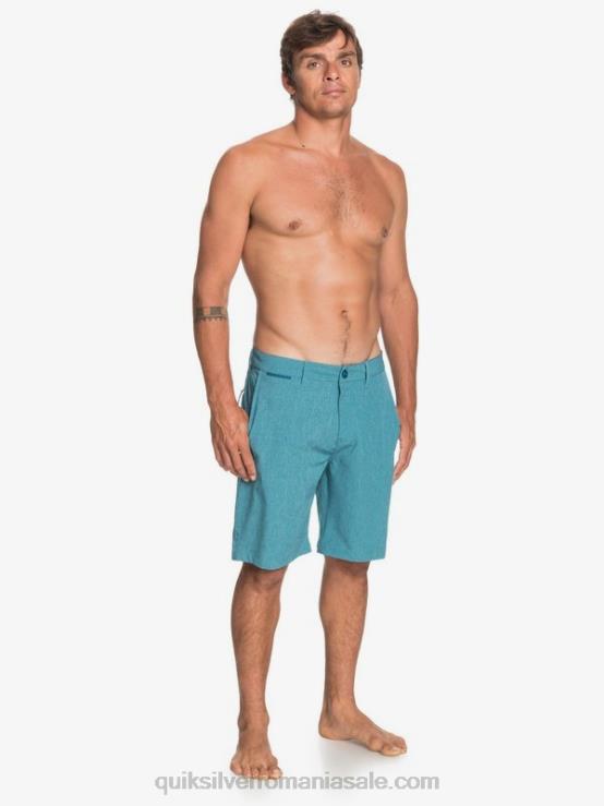 coral albastru pantaloni scurți hibrid union heather amphibian 20 XT6B1588 bărbați Quiksilver