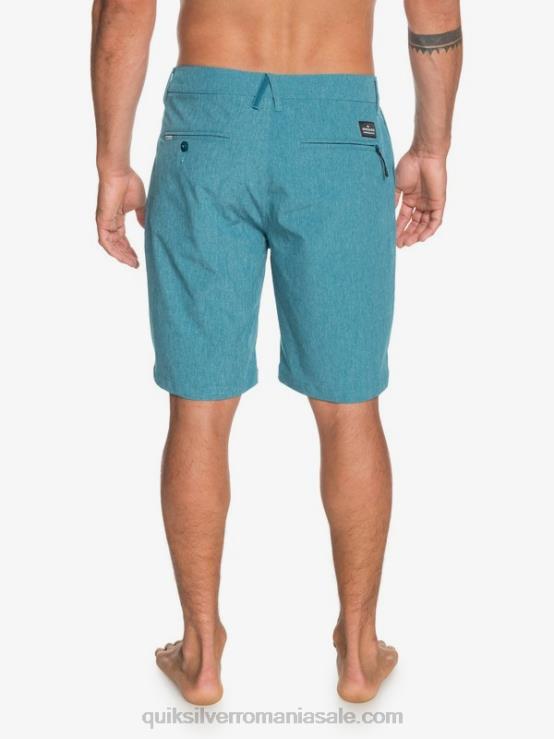 coral albastru pantaloni scurți hibrid union heather amphibian 20 XT6B1588 bărbați Quiksilver