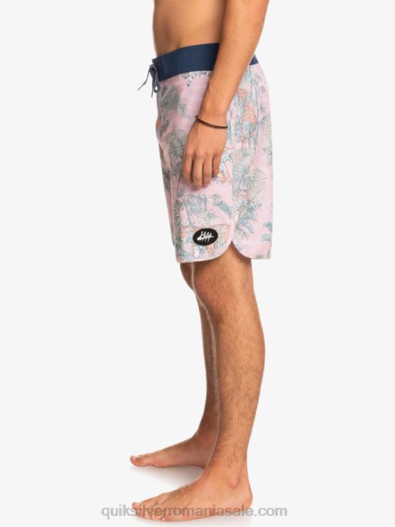 g-land trandafir voalat boardshorts hempstretch scallop 19 XT6B1744 bărbați Quiksilver