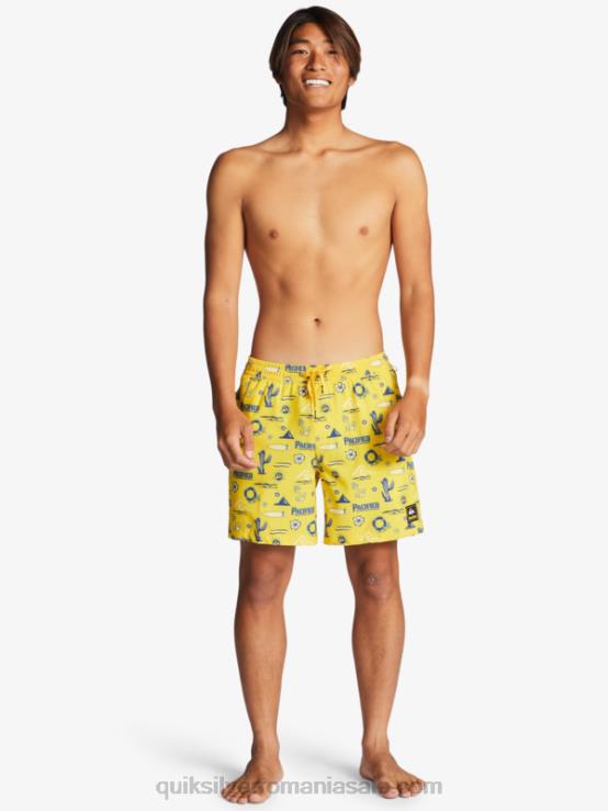 galben pacific quik vole 17 salve XT6B1763 bărbați Quiksilver x Pacifico
