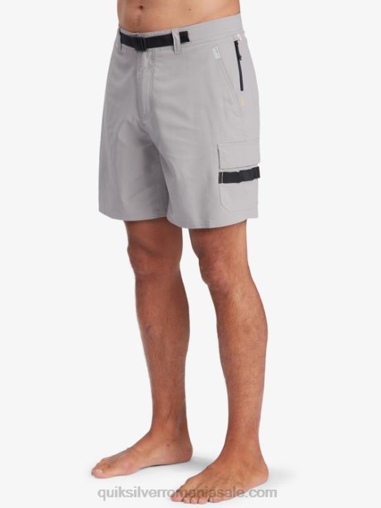 gri clopotniță pantaloni scurți waterman azimuth amphibian 18 XT6B789 bărbați Quiksilver