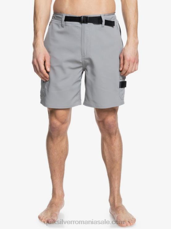 gri clopotniță pantaloni scurți waterman azimuth amphibian 18 XT6B789 bărbați Quiksilver