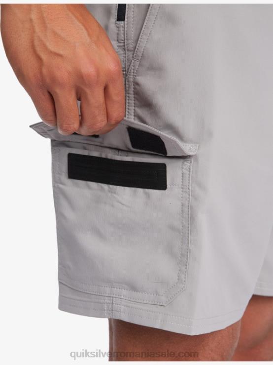 gri clopotniță pantaloni scurți waterman azimuth amphibian 18 XT6B789 bărbați Quiksilver