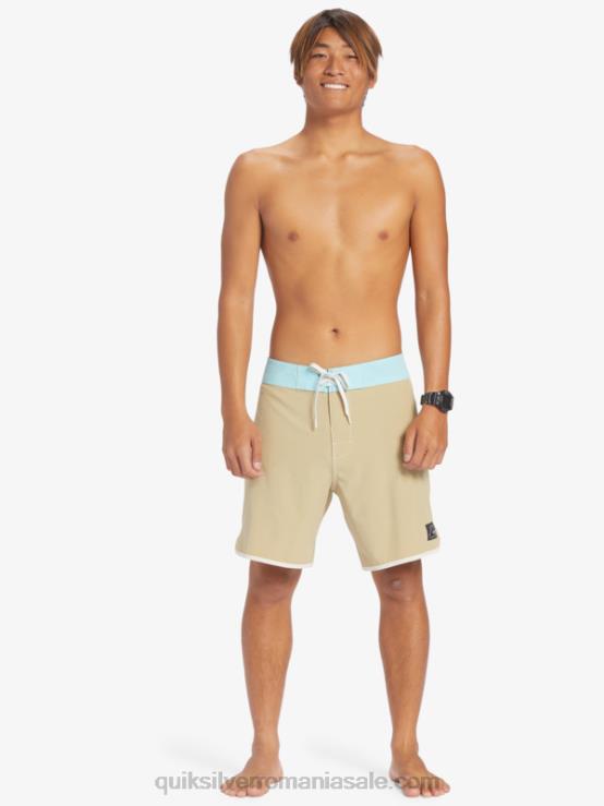 gri măsliniu original scallop 18 boardshorts XT6B91 bărbați Quiksilver