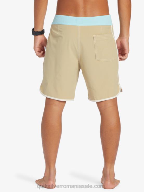 gri măsliniu original scallop 18 boardshorts XT6B91 bărbați Quiksilver