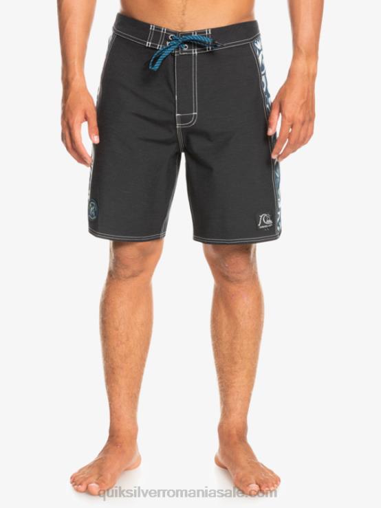 javier mendizabal - negru hempstretch original arc blank canvas 18 boardshorts XT6B1823 bărbați Quiksilver