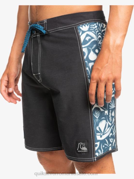javier mendizabal - negru hempstretch original arc blank canvas 18 boardshorts XT6B1823 bărbați Quiksilver