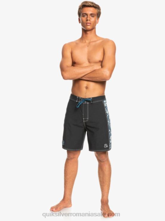 javier mendizabal - negru hempstretch original arc blank canvas 18 boardshorts XT6B1823 bărbați Quiksilver