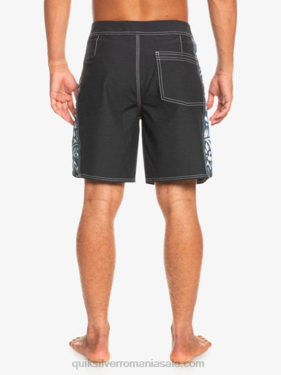 javier mendizabal - negru hempstretch original arc blank canvas 18 boardshorts XT6B1823 bărbați Quiksilver