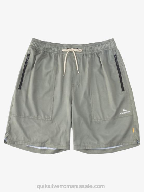 măslin prăfuit waterman scout fermoar amphibian 20 boardshorts XT6B1325 bărbați Quiksilver