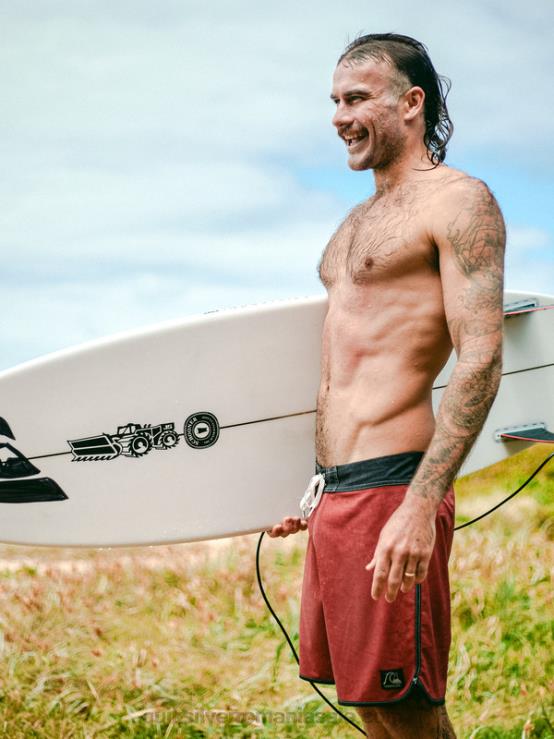 marsala original scallop 18 boardshorts XT6B93 bărbați Quiksilver