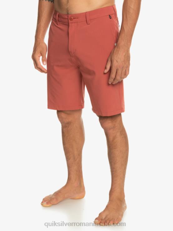 marsala pantaloni scurți hibrid ocean union amphibian 20 XT6B147 bărbați Quiksilver