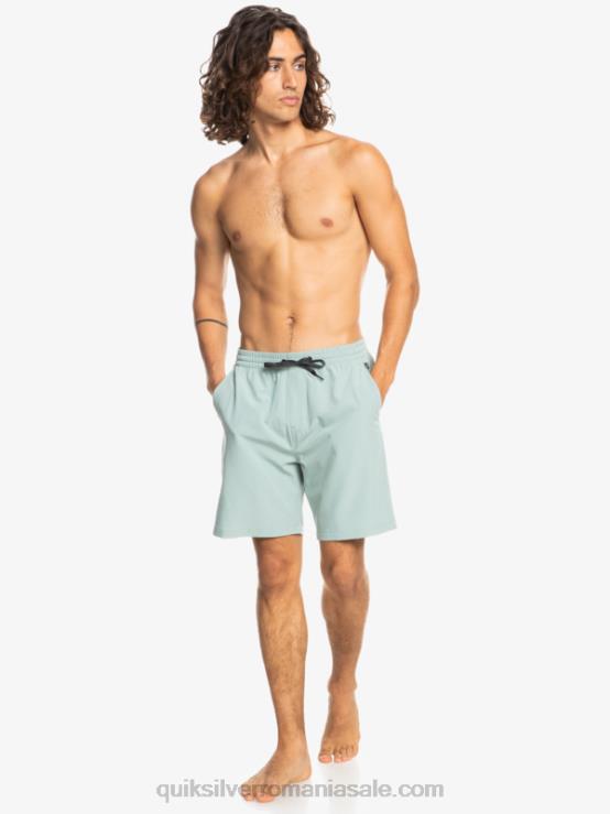 mediu verde pantaloni scurți elastic ocean 18 amfibieni XT6B352 bărbați Quiksilver