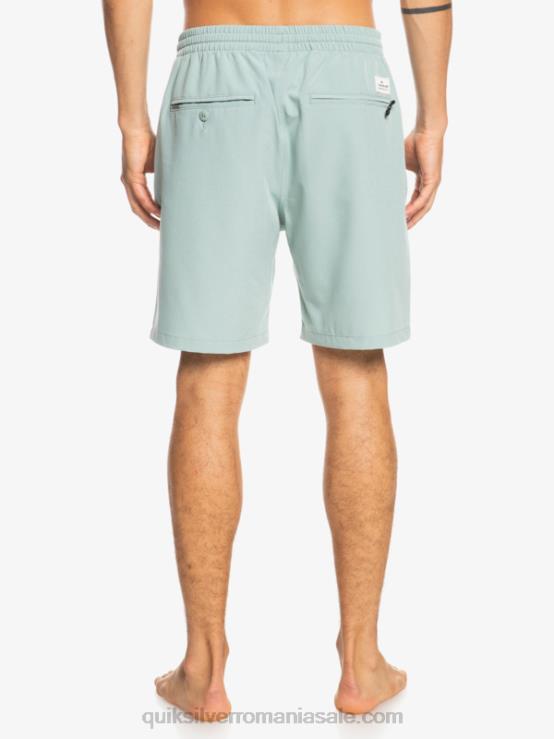 mediu verde pantaloni scurți elastic ocean 18 amfibieni XT6B352 bărbați Quiksilver